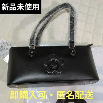 MARY QUANT 데이지 클래시컬 슬림 토트 (블랙)