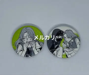 신경 쓰이는 사람이 남자가 아니었다 캔뱃지 컬렉션 2점