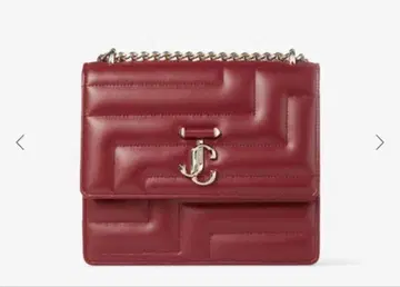 JIMMY CHOO 빨간색 가죽 퀼팅 숄더백