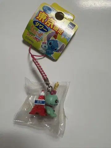 스티치 고토치 비즈 스트랩 스크램프 디즈니 도쿄 타워 한정판