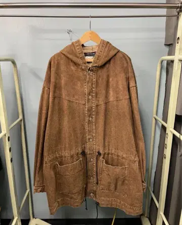 [80s] CORNICHE 데님 모즈 코트 L 브라운 레어
