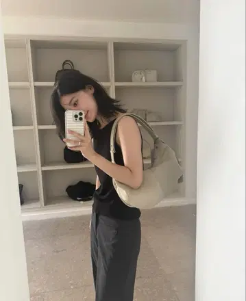nothing written nylon shoulder bag