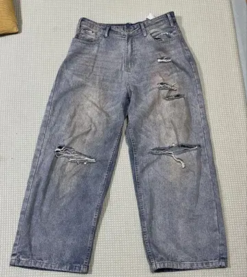 데미지 배기 데님
