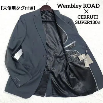 미사용 택 포함 Wembley ROAD 고급 체루티 원단 자켓 48
