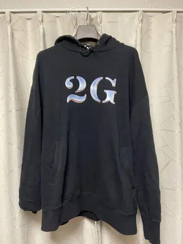 2G 블랙 XL 후드티