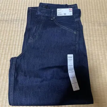 UNIQLO 배기 커브 청바지 69 NAVY 26