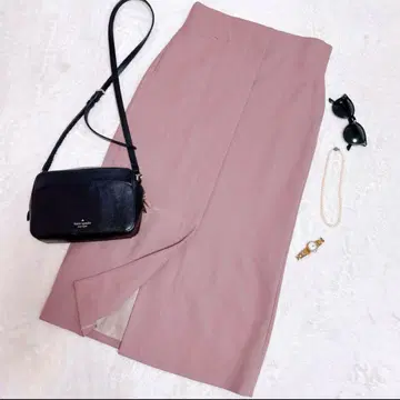 미사용 새상품 ebure 에부르 울 스커트 사이즈 40 일본제 핑크
