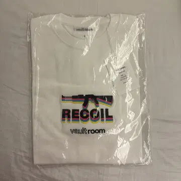 새상품 L 사이즈 VAULTROOM RECOIL TEE Black 화이트