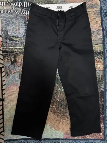 Dickies 874 블랙 워크 팬츠