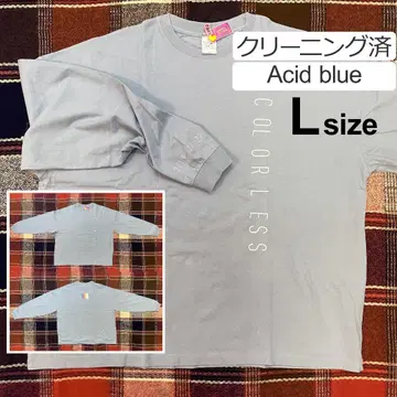 미우라 다이치 Colorless 롱T셔츠 L Acid blue 블루