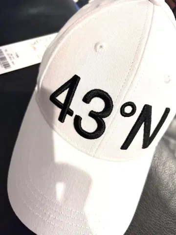 새상품! 앙코 키누 43 로고 캡 화이트