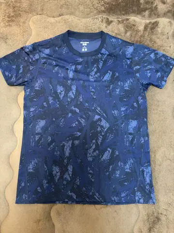 UNIQLO 콜라보 상품 한정품 블루 블랙 믹스 랜덤 프린트