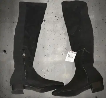 ZARA 롱 니하이 부츠 사이드 지퍼