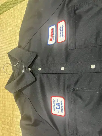 XLARGE 블랙 워크 셔츠 사이즈 XL
