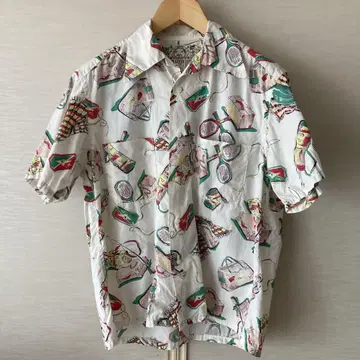 EVISU 오픈 카라 셔츠