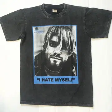 닐바나 Nirvana 커트 코베인 L 밴딩 티셔츠 락 티셔츠