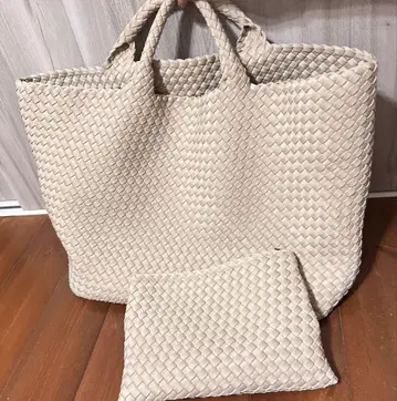 컨디션 최상! NAGHEDI 나게티 라지 사이즈 토트백 ECRU