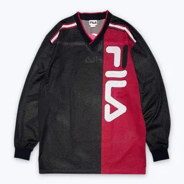 90s 빈티지 휠라 FILA 긴팔 메쉬 셔츠 USA XL