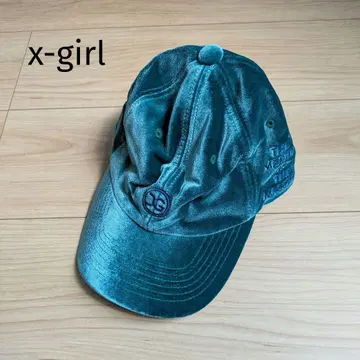 엑스걸 터콰이즈 벨로아 벨벳 야구 모자