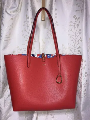랄프 로렌 주홍색 토트백 사이즈: 상부 45cm 높이 55cm