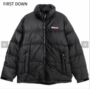 [ 미사용 새상품 ] FIRST DOWN 나일론 미들 볼륨 다운 자켓 L