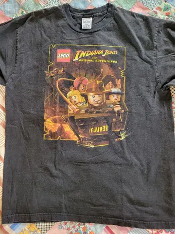 USA 구제 의류 인디애나 존스 T셔츠 XL