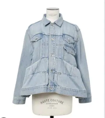 sacai 데님 자켓 라이트 블루 사이즈 2