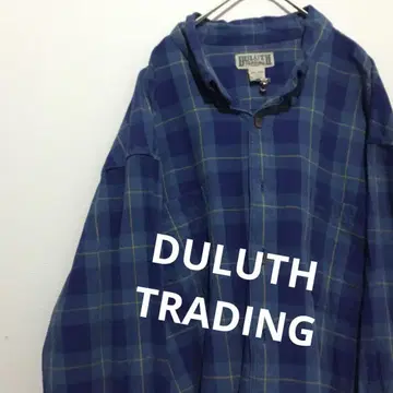 DULUTH TRADING CO. 3XL 체크 플란넬 셔츠 y2k 90s