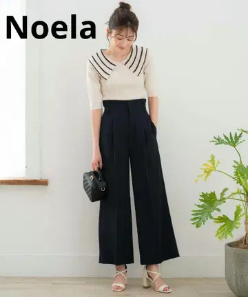 새상품급 노엘라 사이드 버튼 와이드 팬츠