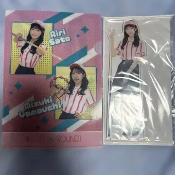 AKB48 치바 에리 아크릴 스탠드 라운드원 한정판 클리어 파일 포함