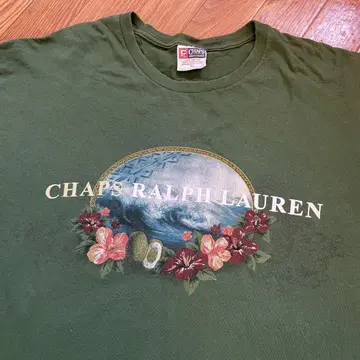 90s 00s chaps 랄프 로렌 로고 프린트 T셔츠 XL 사이즈