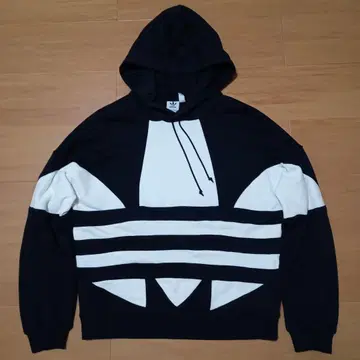 adidas originals 라지 로고 후드티 블랙 M 아디다스