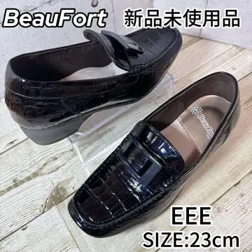 미사용 뷰포트 악어 엠보싱 에나멜 웨지 23cm EEE