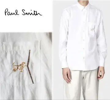 현행 택 폴스미스 멀티 스트라이프 자수 셔츠