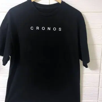 CRONOS 프린트 로고 T셔츠 S 블랙