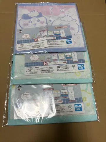 치이카와 (먼작귀) 제일복권 H상 패브릭 컬렉션 타월 3개 세트