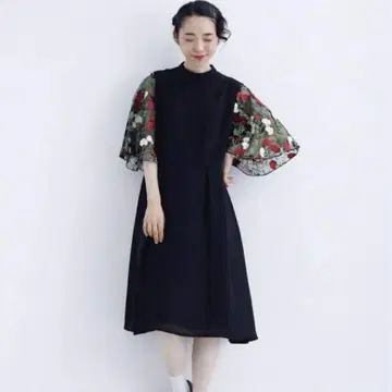 [ 새상품급 ] merlot plus 자수 원피스 드레스 포멀 드레스