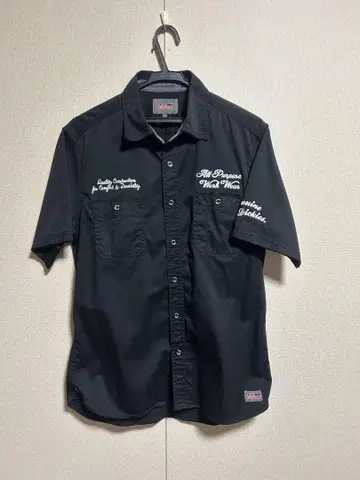 Dickies 반팔 워크 셔츠 L 블랙