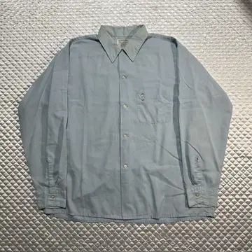 60s VINTAGE USA ARROW 긴팔 셔츠 파랑