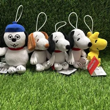 택 포함 새상품 SNOOPY 스누피 마스코트 모두 함께 전 5종