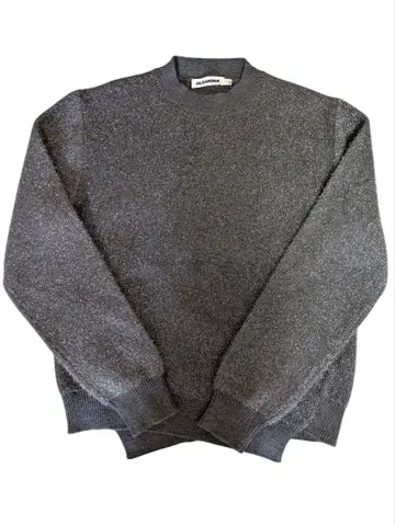 [ 새상품급 ] JIL SANDER 질 샌더 라메 니트 그레이 모크넥