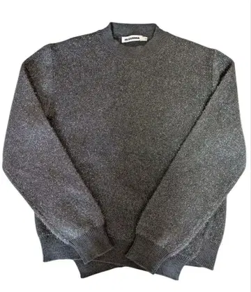 [ 새상품급 ] JIL SANDER 질 샌더 라메 니트 그레이 모크넥 울