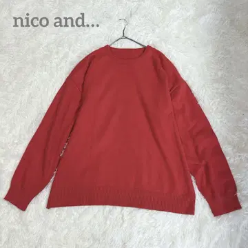 ANTIQUA 안티카 레드 빨간 마쉬멜로우 터치 니트 긴팔 F