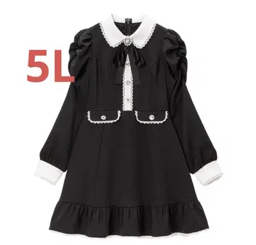 최종 가격 인하 디어마이러브 휘핑 비쥬 포함 원피스 5L