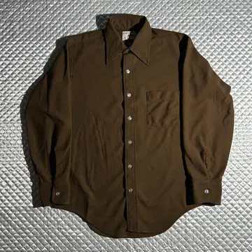 70s VINTAGE USA ARROW 폴리에스테르 긴팔 셔츠