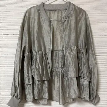 치어풀 시어 프릴 자켓 긴팔 38