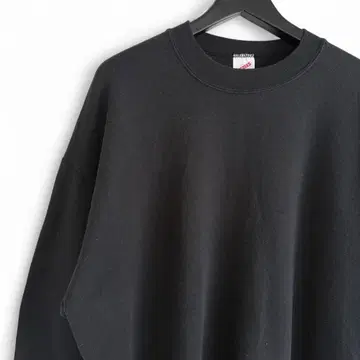 90s 빈티지 USA JERZEES 무지 블랙 맨투맨 O1