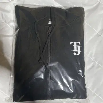 TravisJapan TJ 로고 풀 집업 후드티 블랙
