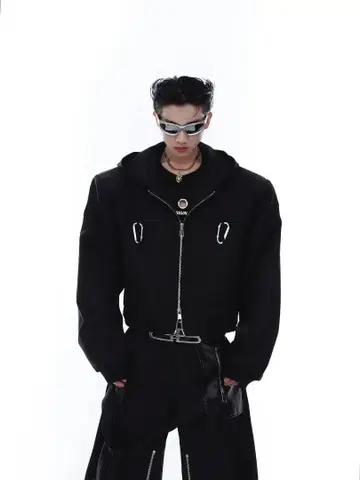 Argueculture 카라비너 크롭 자켓