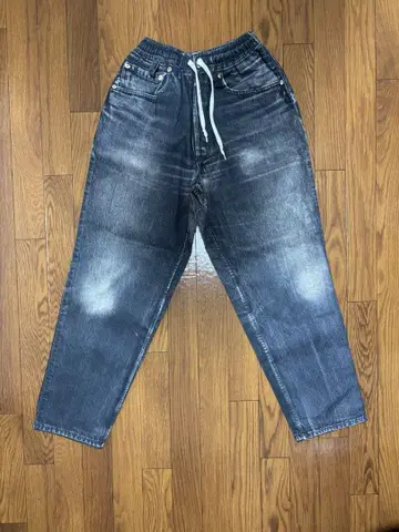 US 산겐자야 Fake Vintage Denim Easy Pants